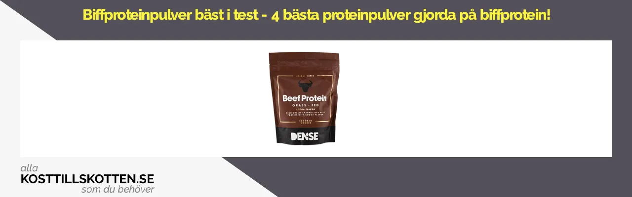 Biffproteinpulver bäst i test