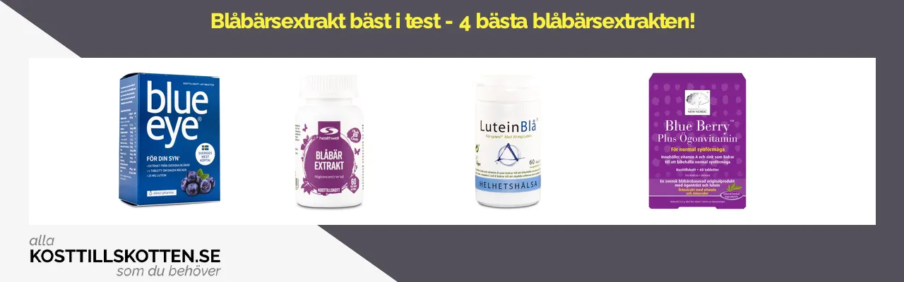 Blåbärsextrakt bäst i test