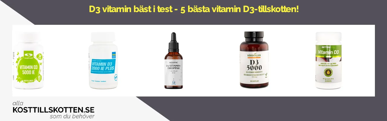 D3 vitamin bäst i test