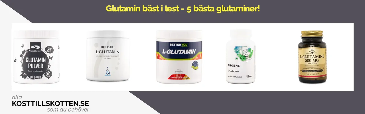 Glutamin bäst i test