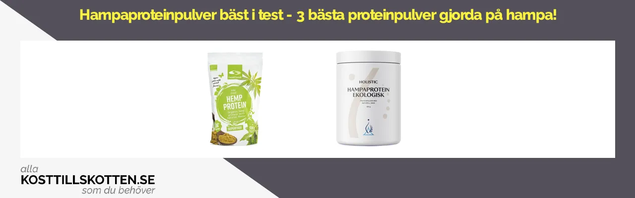 Hampaproteinpulver bäst i test