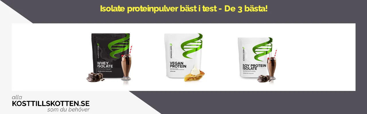 Isolate proteinpulver bäst i test