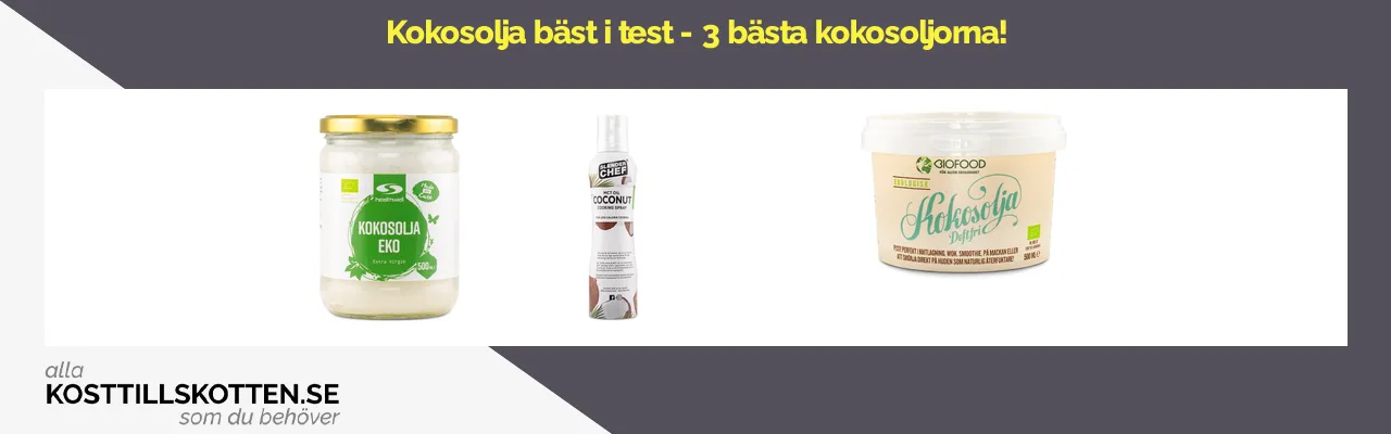 Kokosolja bäst i test