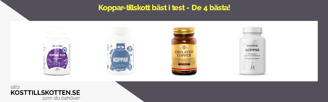 Koppar bäst i test