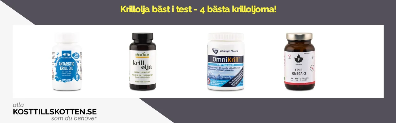 Krillolja bäst i test