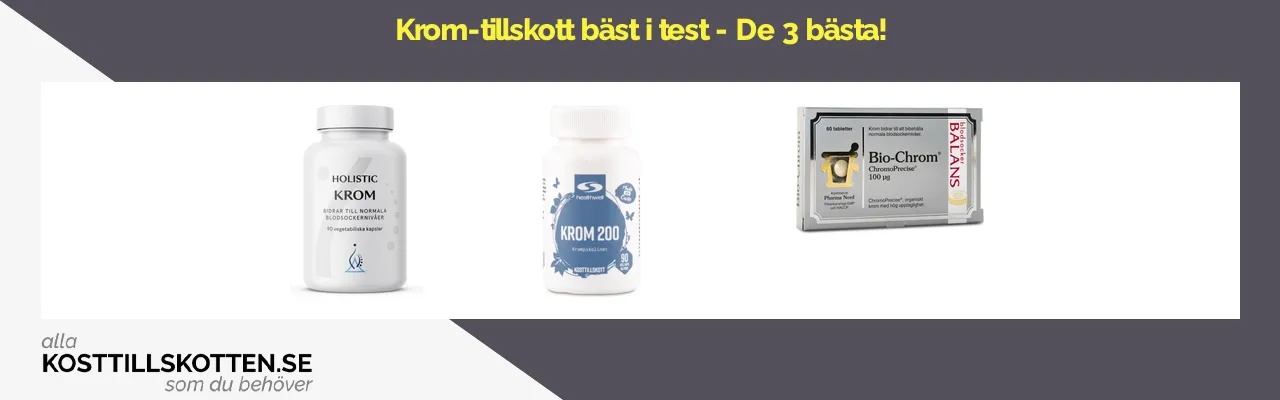 Krom bäst i test