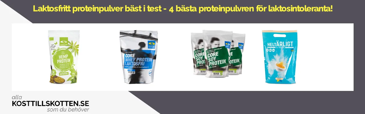 Laktosfritt proteinpulver bäst i test