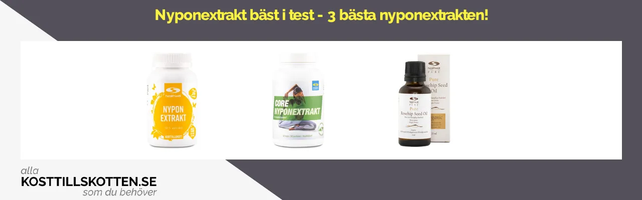 Nyponextrakt bäst i test