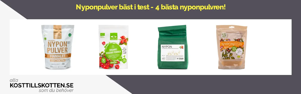 Nyponpulver bäst i test