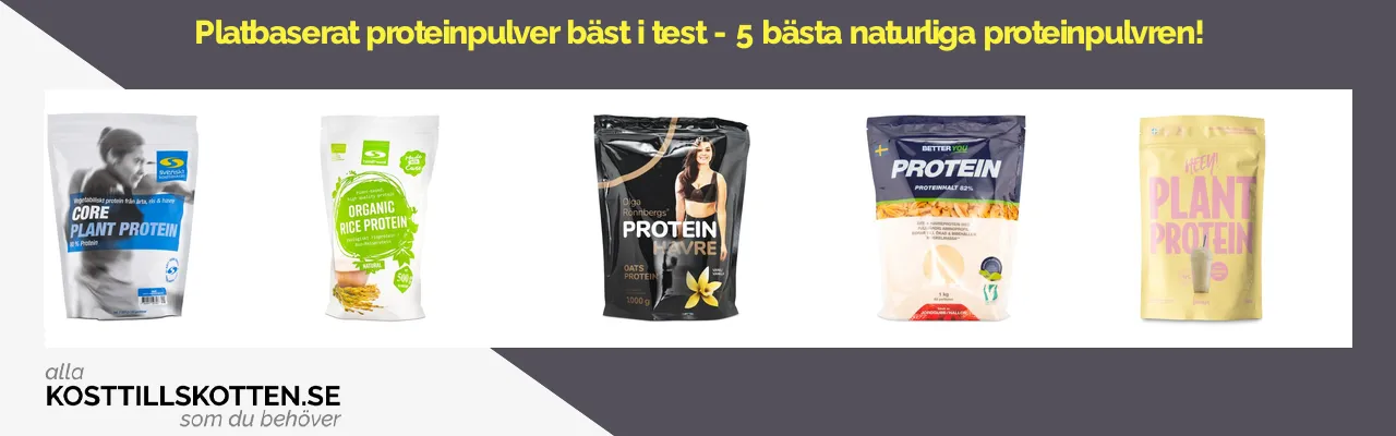 Plantbaserat proteinpulver bäst i test