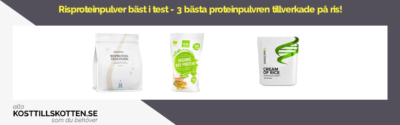 Risproteinpulver bäst i test