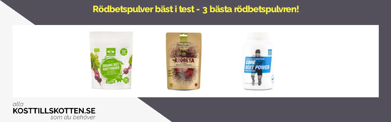 Rödbetspulver bäst i test