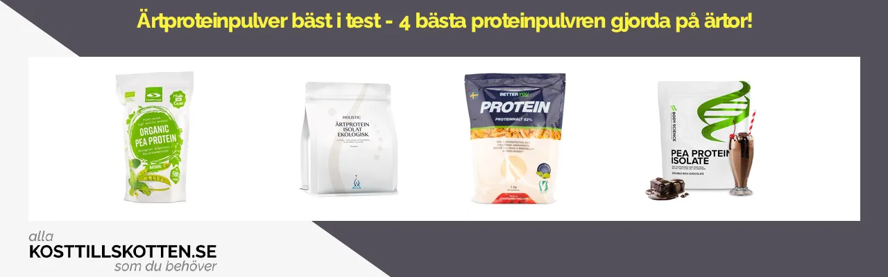 Ärtproteinpulver bäst i test