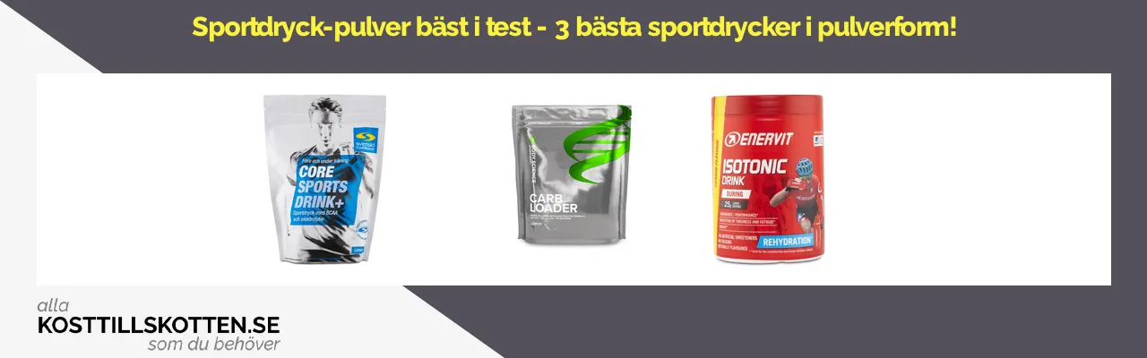 Sportdryck-pulver bäst i test