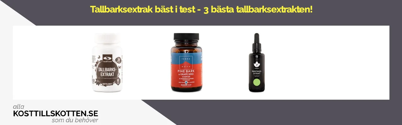 Tallbarksextrakt bäst i test