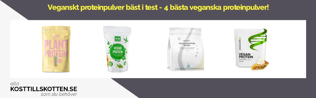 Veganskt proteinpulver bäst i test