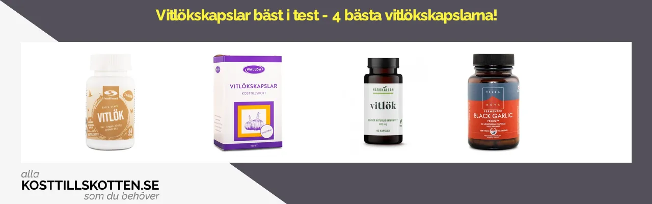 Vitlökskapslar bäst i test