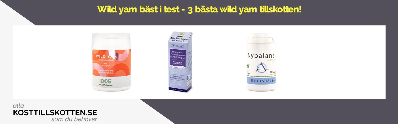 Wild yam bäst i test